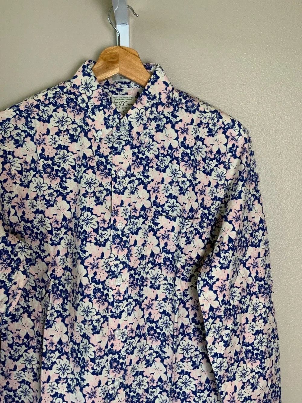 J. Crew Slim Stretch Secret Wash Cotton Poplin Button Down Shirt